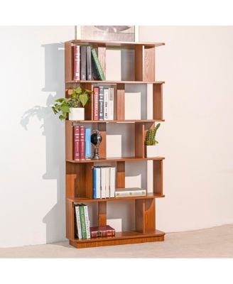 31.5"x64.56" 5-Tier Open Bookshelf MDF Display Shelving