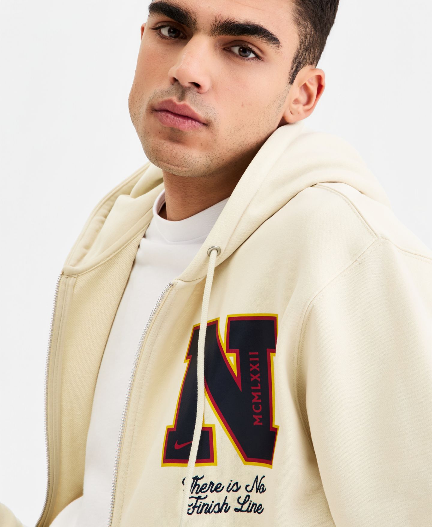 Мужское худи Nike Sportswear Club French Terry Full-Zip, цвет: Хаки / Обсидиановый — фото 5
