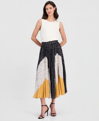 Women's Belted Pleat Skirt 