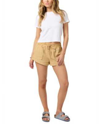 Juniors' Relaxed Woven Shorts