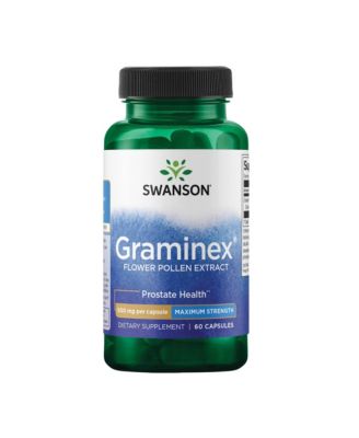 Maximum Strength Graminex Flower Pollen Extract, Prostate, Urinary Tract and Kidney Health, Mens Health Supplement, 500 mg, 60 Capsules