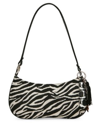Bsabine Small Pebbled and Tassled Shoulder Handbag