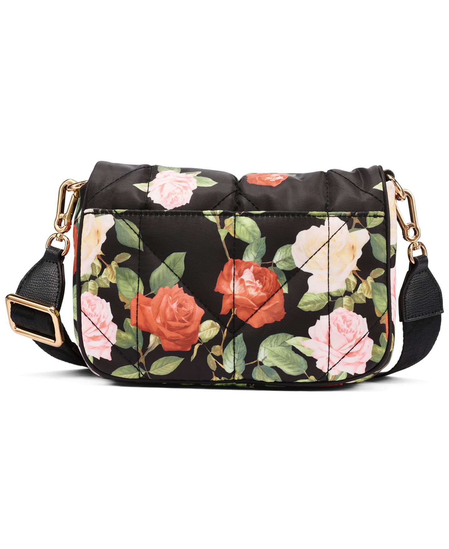 Женская сумка KARL LAGERFELD PARIS Voyage Small Crossbody Handbag, цвет: Чёрный с принтом — фото 2