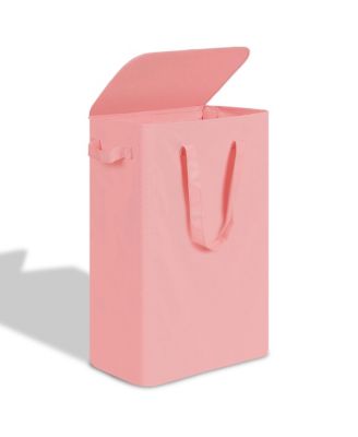 Slim Laundry Hamper Collapsible Dirty Clothes Bin With Handles