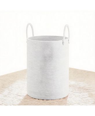 Woven Cotton Rope Hamper for Clothes Storage