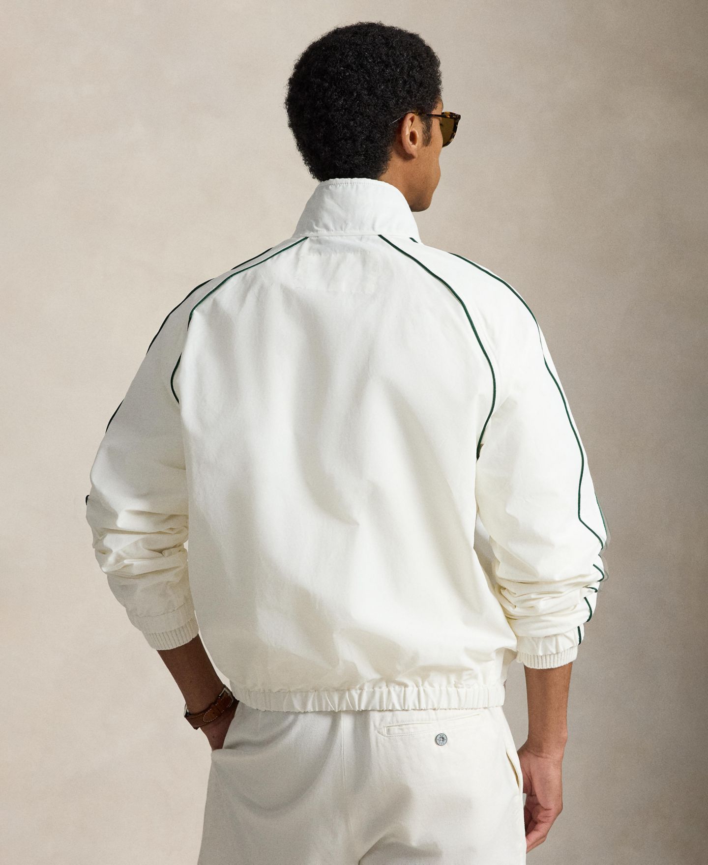 Мужская куртка Polo Ralph Lauren Long-Sleeve Oakfort Faille, цвет: Белый — фото 4