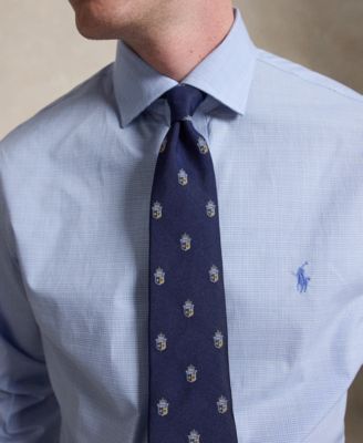 Men's Regent Classic Fit Checked Poplin Dress Shirt