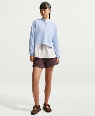 Women's Sportswear Chill Waffle Loose Mid-Rise Shorts