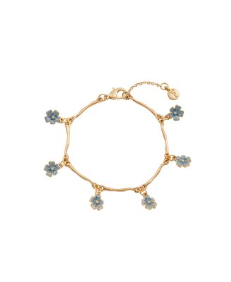 Fable England Forget-Me-Not Bracelet - Blue  gold