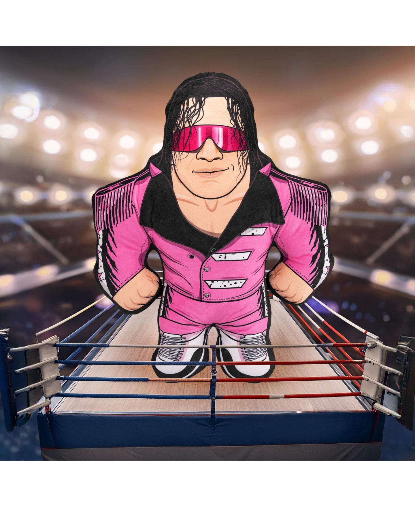 Детская мягкая игрушка Bleacher Creatures Bret Hart WWE Bleacher Buddy 24" Plush, 1-Piece — фото 3