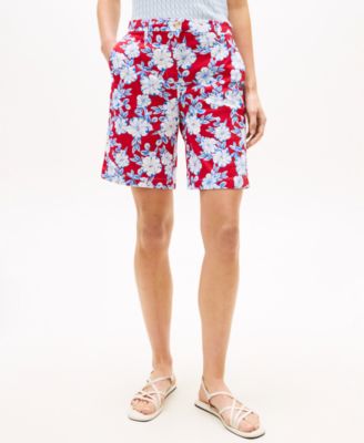 Women's Twill Slim Straight Shorts