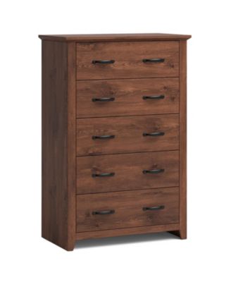 Tall 5-Drawer Storage Dresser for Bedroom and Living Area