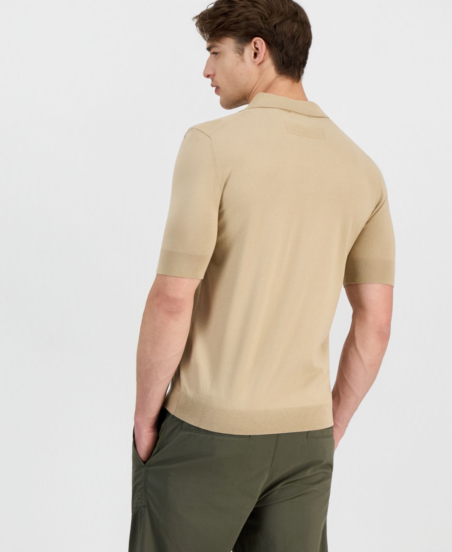 Мужское поло Hugo Boss San Peter Polo Shirt, цвет: Бежевый — фото 4