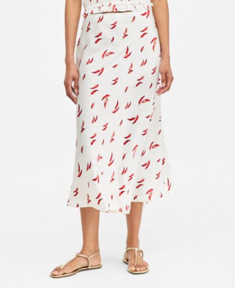 Женская юбка On 34th Printed Midi Slip, цвет: Комбинированный