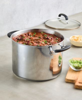 Brilliance Stainless Steel 8-Qt. Stockpot with Lid