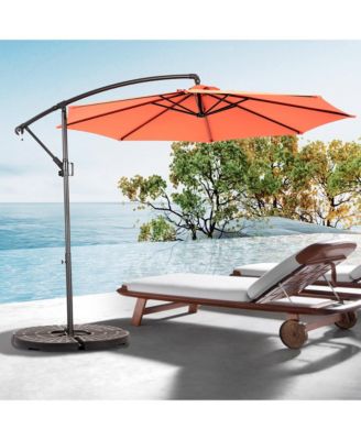 10ft Offset Hanging Market Patio Umbrella