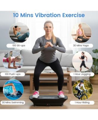 Vibration Plate Exercise Machine with Gravity Sensor for Home