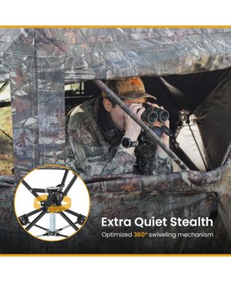 360degree(s) Degree Compact Swivel Hunting Stool Chair with No-Sink Feet - (2-Pack)