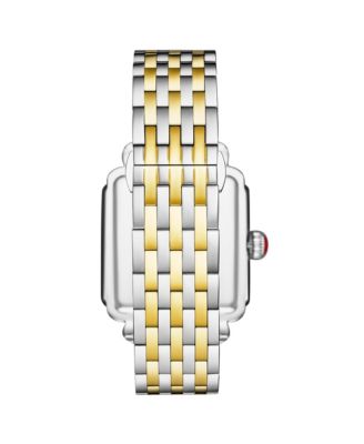 Women s VivreLuxe 34mm Rectangle Quartz Watch, Crystal Bezel, Roman Numeral Dial, Stainless Steel Bracelet