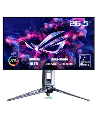 ROG Swift OLED PG27AQWP-W 26.5" 16:9 Dual Mode WQHD 540Hz and HD 720Hz WOLED HDR Gaming Monitor