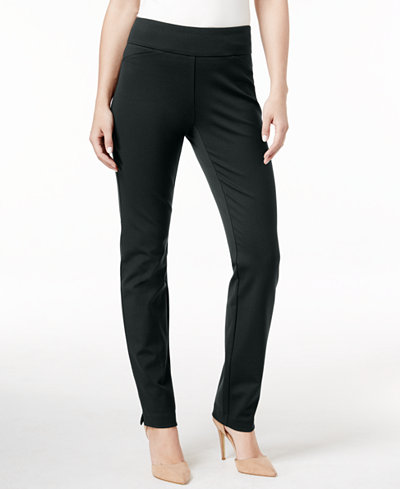 Charter Club Petite Cambridge Tummy-Control Ponte Leggings, Only at Macy's