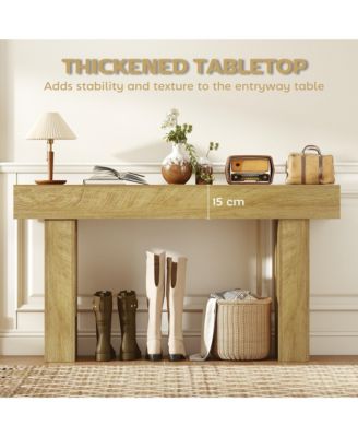 42 Inch Console Table, Narrow Sofa Table Behind the Couch,