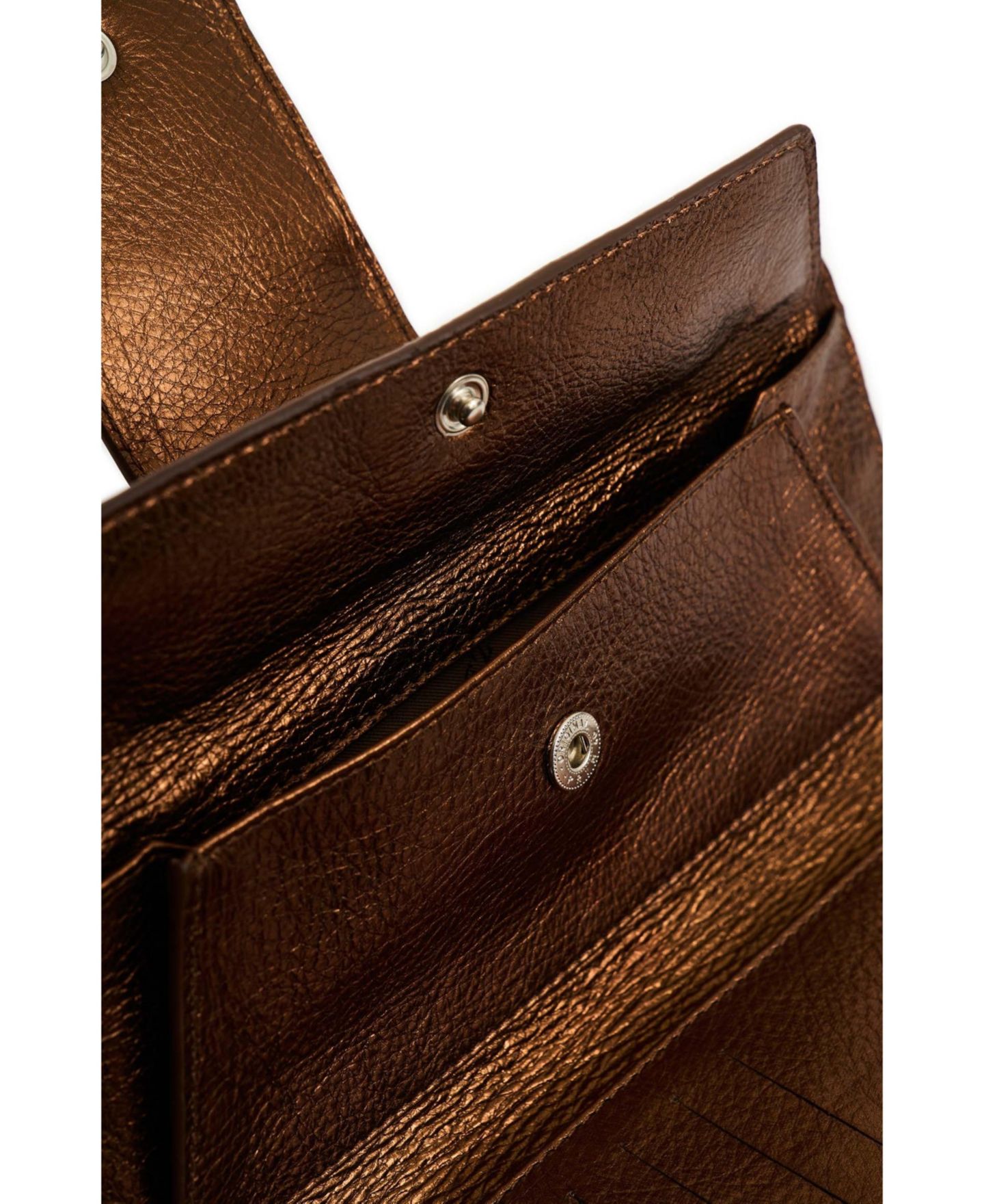 Мужской кошелёк Velez Leather Bifold Large Wallet Designed with 8 internal card, цвет: Бронзовый — фото 5