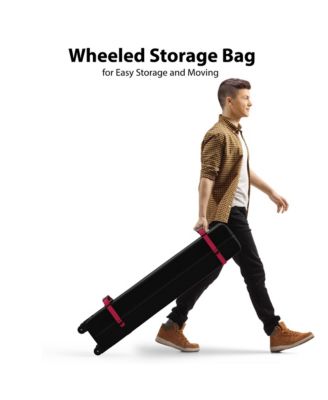 10' x 10' Pop-Up Canopy Tent w/ One-Person Center Lock, UPF 50+ Waterproof 150D Oxford Fabric, Portable Wheeled Carry Bag