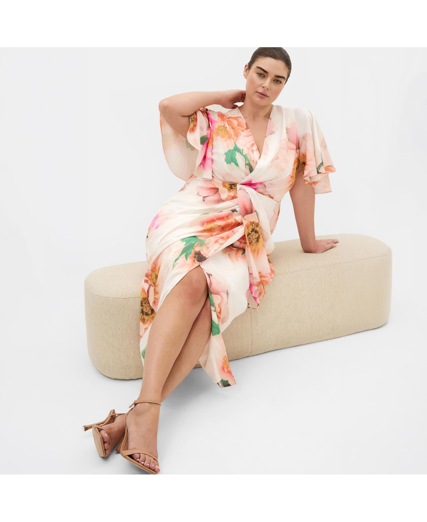 Женское платье CITY CHIC Braelynn Bloom Print Maxi, цвет: Garden Party — фото 3
