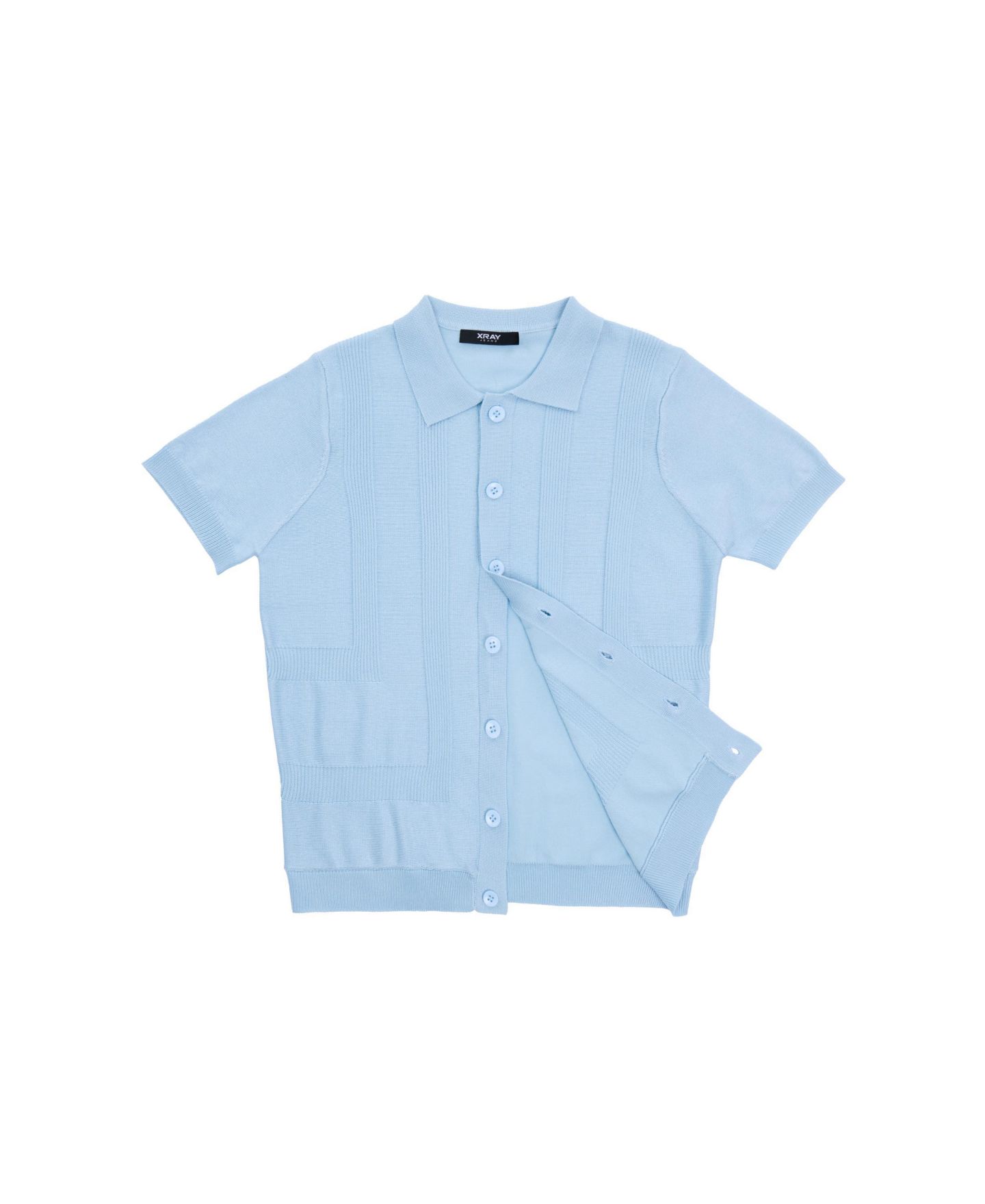 Свитер XRAY Size 4-18 Button-Up Short Sleeve Sweater Shirt для мальчиков, цвет: Синий — фото 3