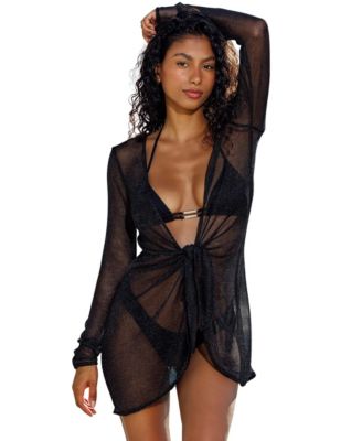 Women's Elodie Long Sleeve Cover-Up Mini Dress