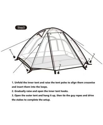 Camping Tent 2 Persons in 4 Seasons, Ultralight Tents Backpacking Tents backpacking Tents, Anti-UV Family Tents for Outdoor
