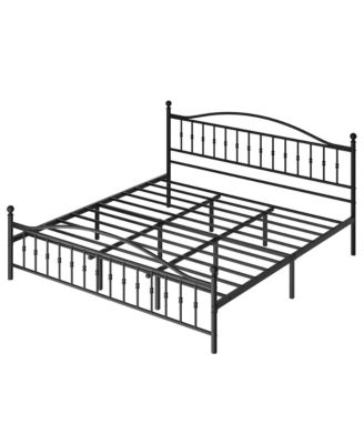 Sturdy Metal Platform Bed Frame with Headboard - Stable Mattress Foundation - Noise-Free, Easy Assembly
