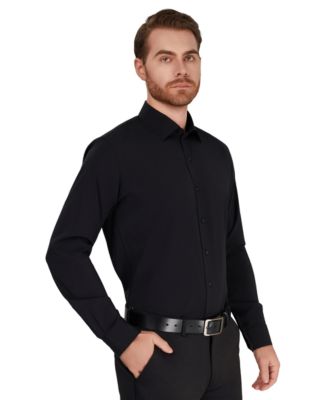 Men's Slim-Fit Performance Solid Dress Shirt