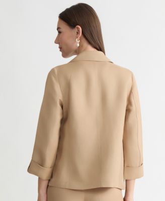 Women's Open-Front Cuffed Blazer