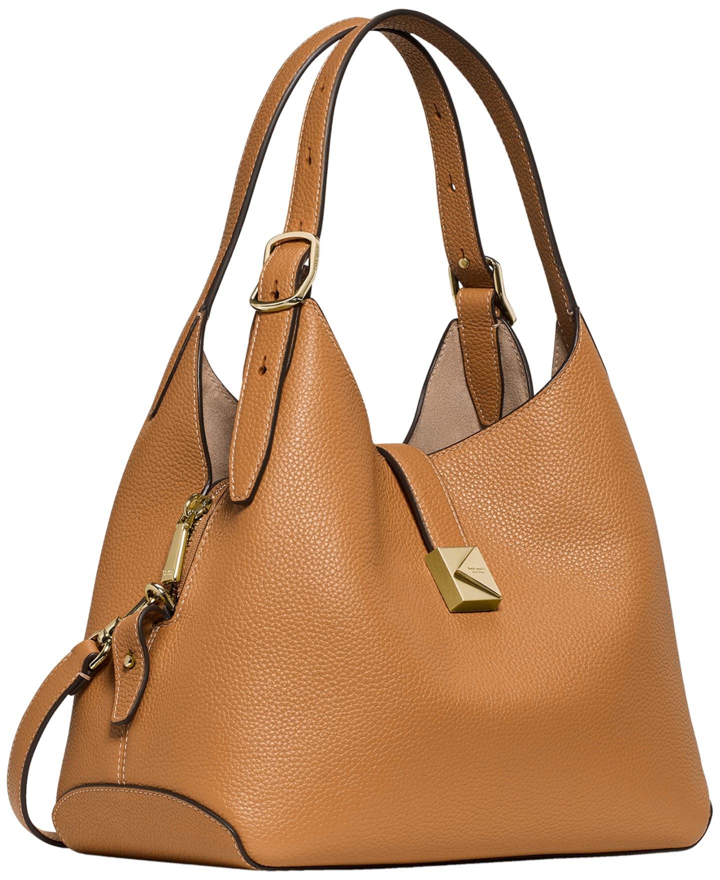 Женская сумка kate spade new york Deco Small Pebbled Leather Crossbody, цвет: Garden Soil — фото 3