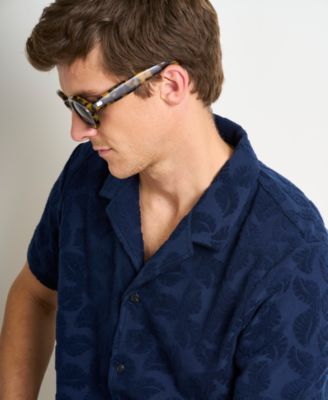 Men's French Terry Embroidered Short-Sleeve Shirt