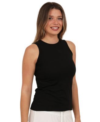 24seven Comfort Apparel Women's Ribbed Knit Sleeveless Tank Top