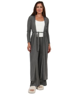 Women's Long-Sleeve Jacket and Wide-Leg Pant Set
