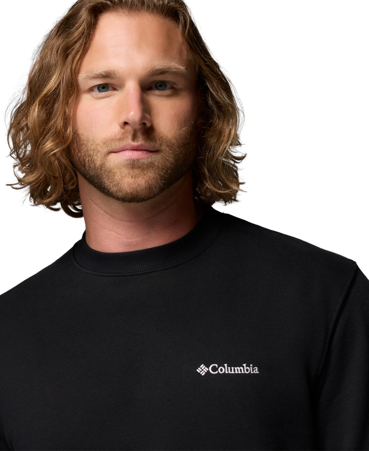 Мужская толстовка Columbia Hart Mountain II Crewneck, цвет: Чёрный — фото 4