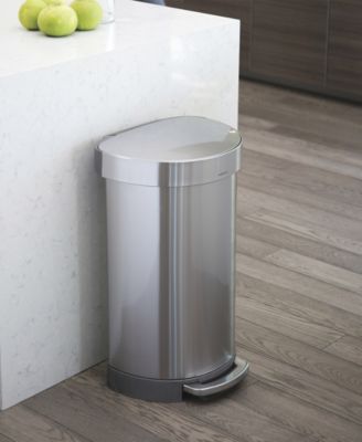 60 Liter Semi-Round Liner Rim Kitchen Trash Can