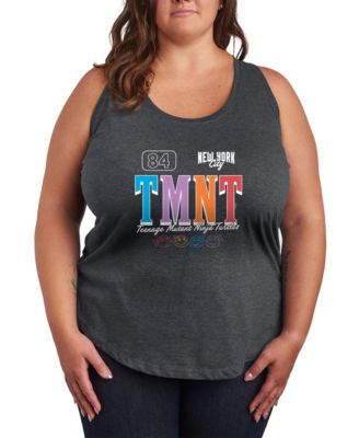 Plus Size Teenage Mutant Ninja Turtles New York City Sporty Racerback Graphic Tank Top