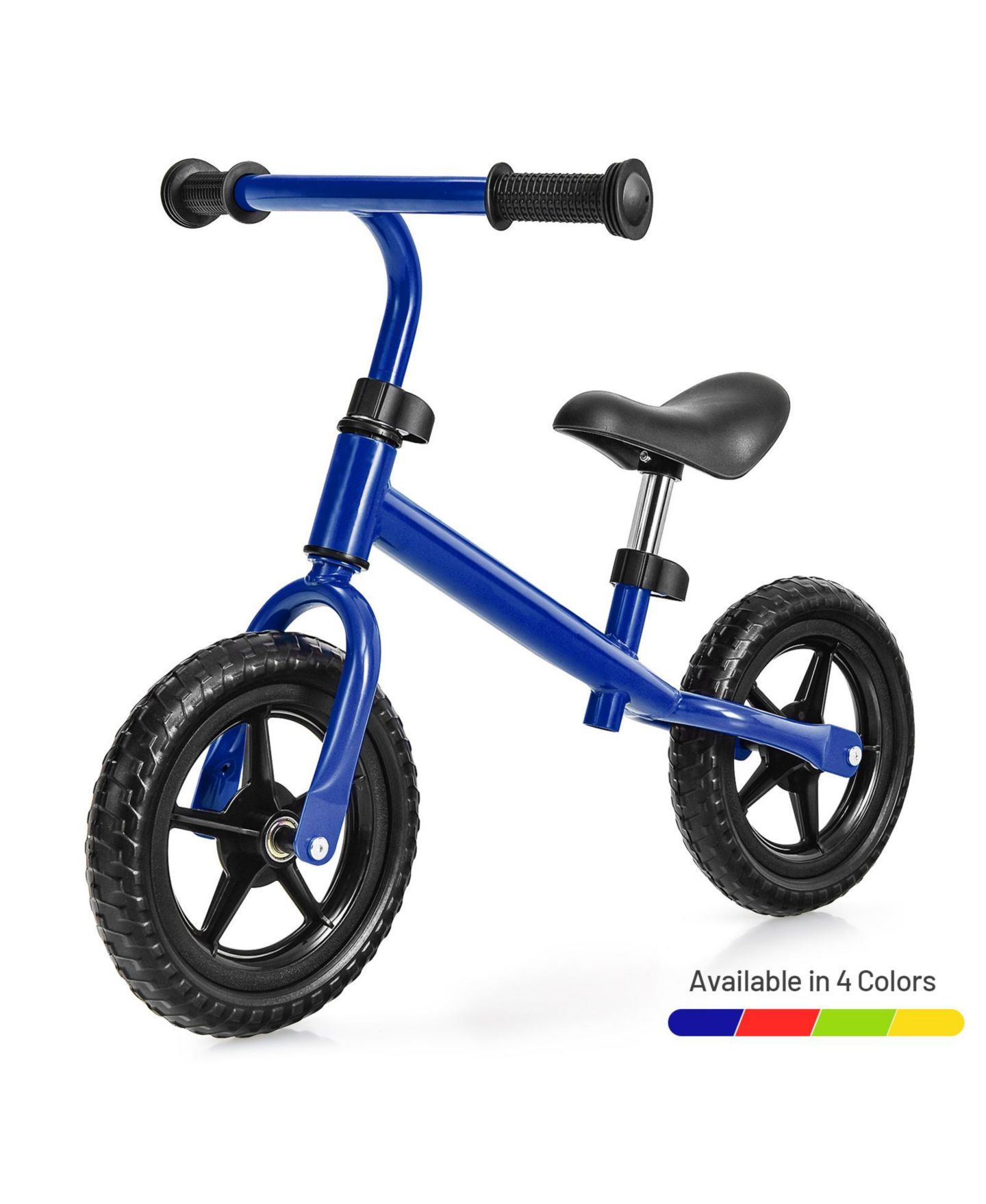 Детская игрушка Costway Kids' Lightweight No-Pedal Adjustable Balance Bike, 55 lb. Weight Capacity, от 2 лет, цвет: Синий — фото 10