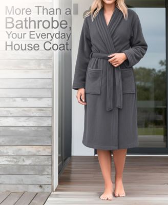 Unisex Luxury Hotel Spa Warm Shawl Collar Soft Plush Fleece Bath Robe