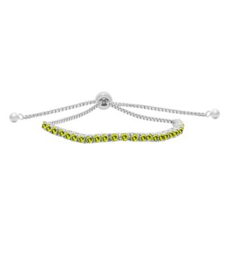 Multi-Stones Bolo Bracelet (1.84 ct. t.w.) in Sterling Silver