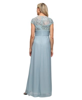 Women's Embellished Short-Sleeve Gown