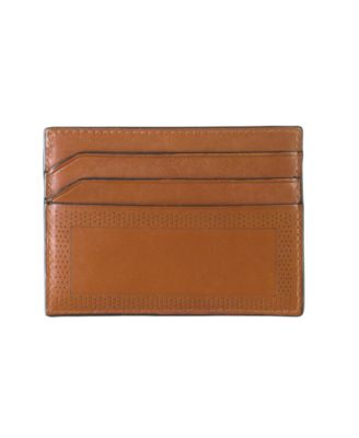 Men's Perforated Edge Weekender Card Wallet