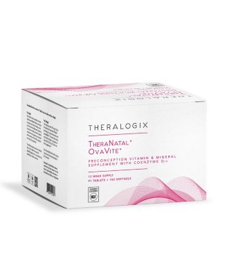 TheraNatal OvaVite Preconception Vitamins, 13 Week Supply, Fertility Support with CoQ10, NSF Certified