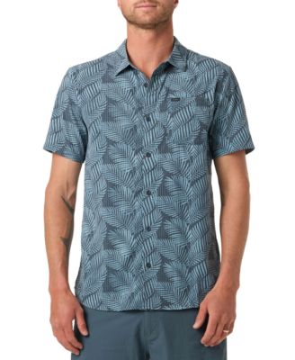 Men's Regular-Fit Tropical Print Shirt