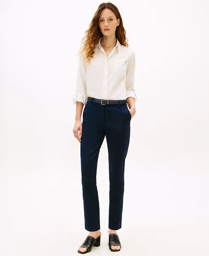 Women's Twill Slim Chino Pants - thumbnail 6